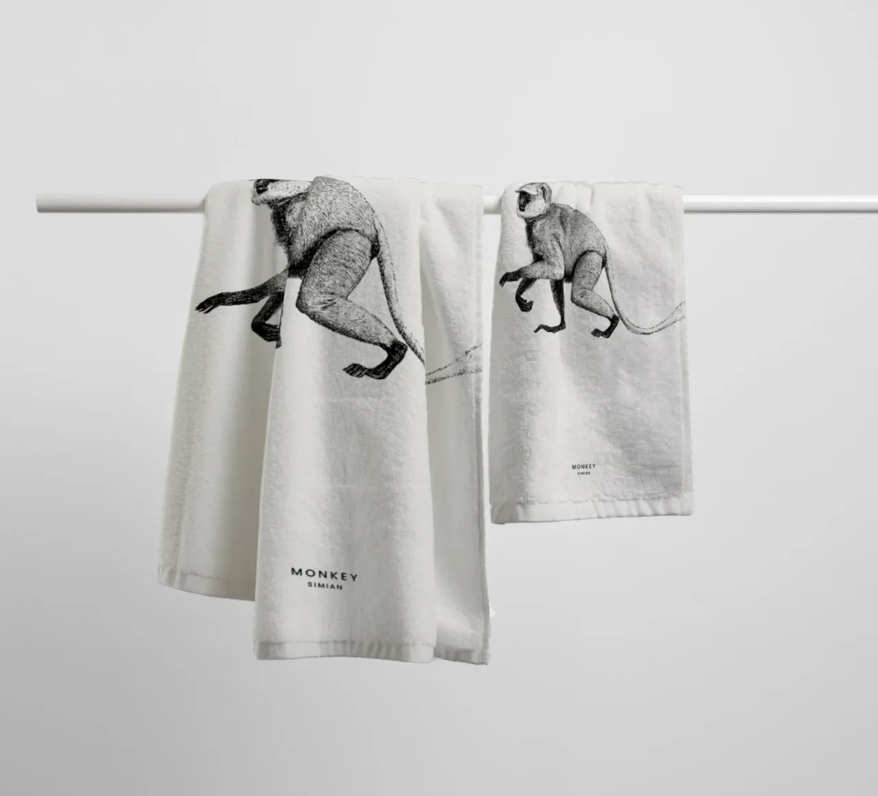 Monkey towel by Flora & Fauna