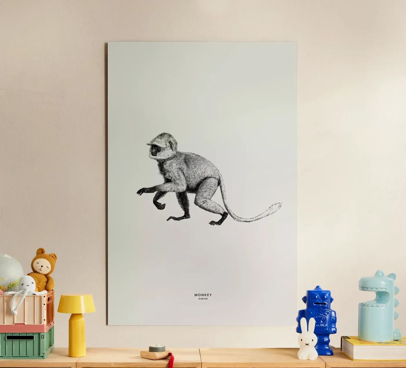 Monkey forex plate by Flora & Fauna