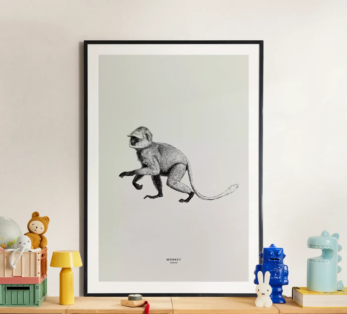 Monkey Poster von Flora & Fauna