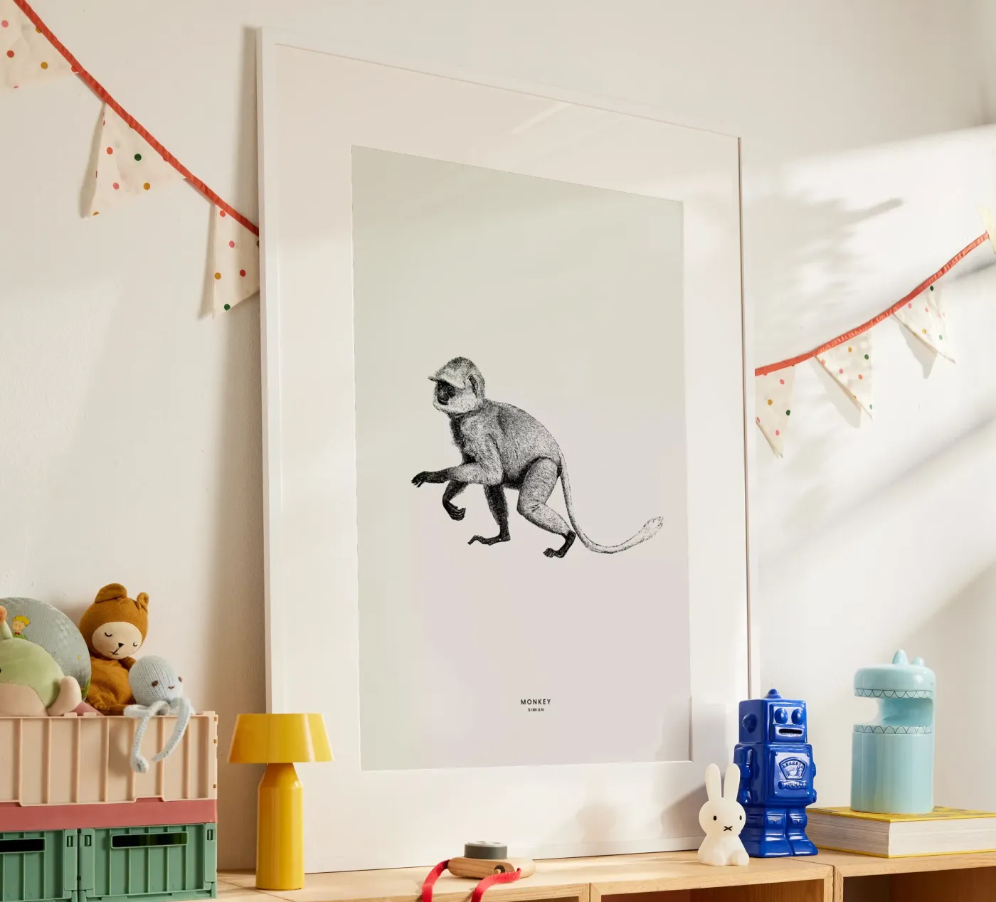 Monkey Poster von Flora & Fauna