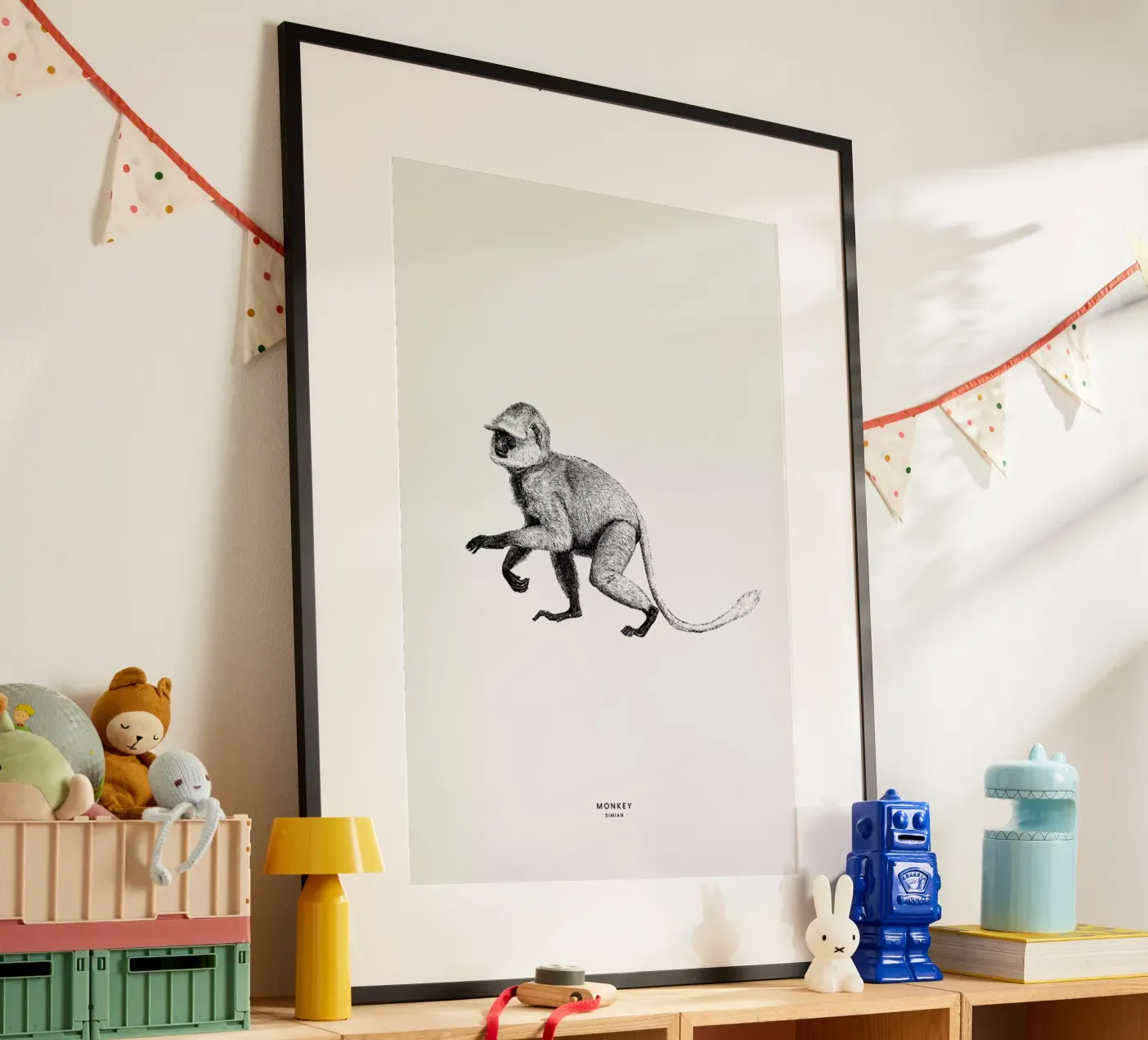 Monkey Poster von Flora & Fauna