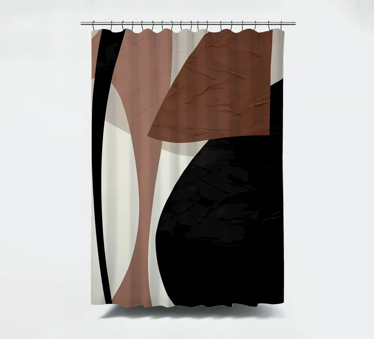 ORGANIC ABSTRACT 227E shower curtain by Aiden Garcia