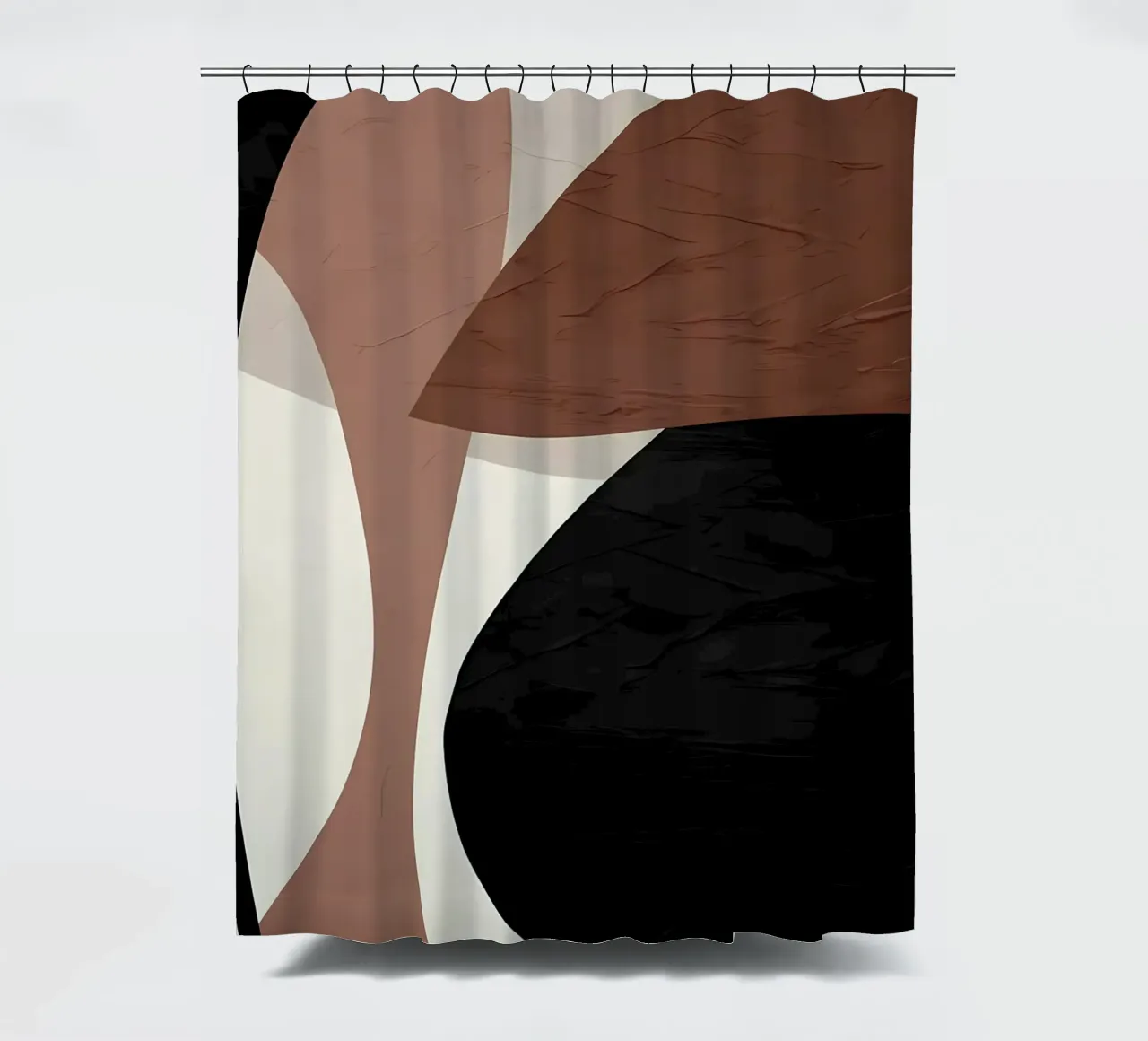 ORGANIC ABSTRACT 227E shower curtain by Aiden Garcia