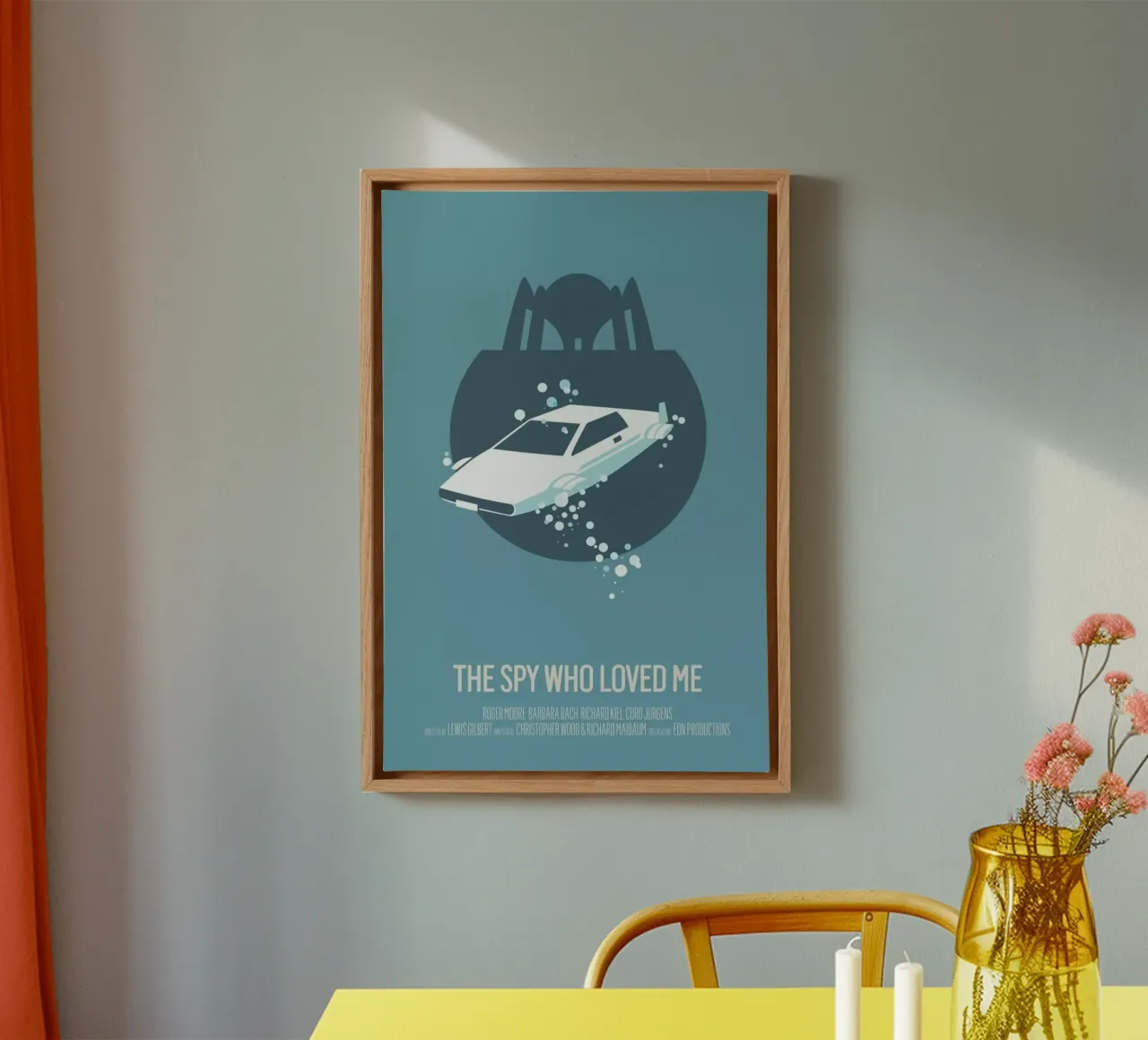The Spy Who Loved Me canvas with Floater frame by Bruno Morphet