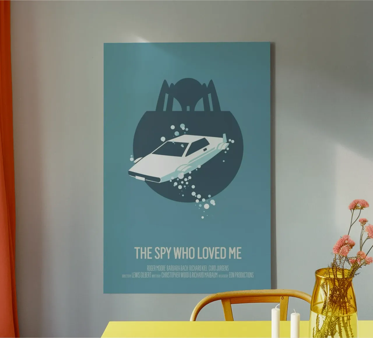 The Spy Who Loved Me canvas with Floater frame by Bruno Morphet
