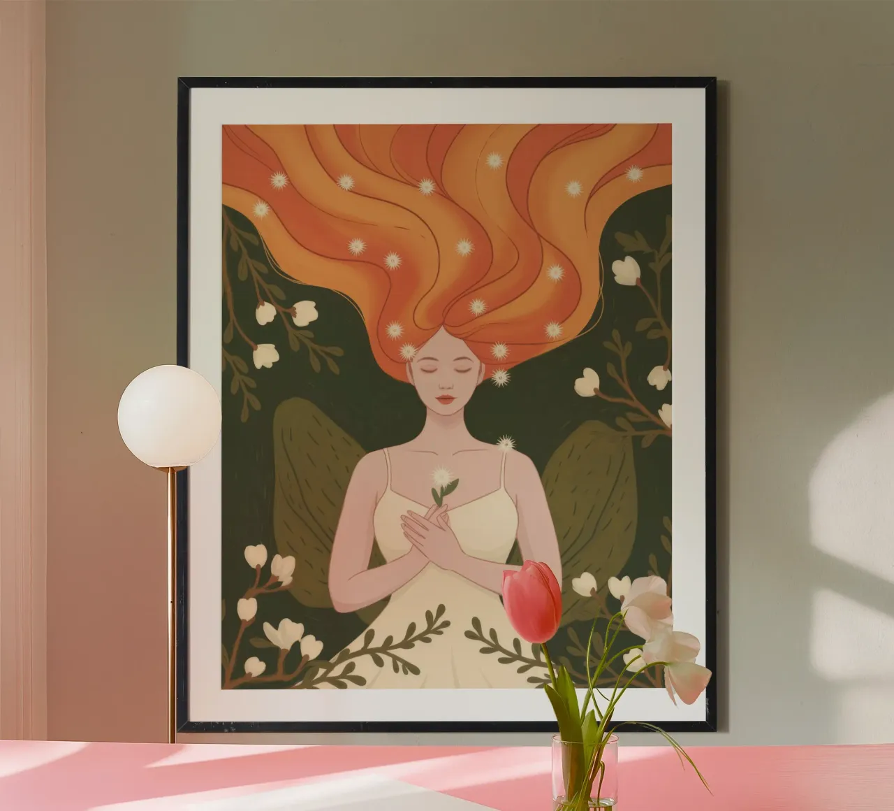 Engelsflamme Reverie Poster von Lumina Vision