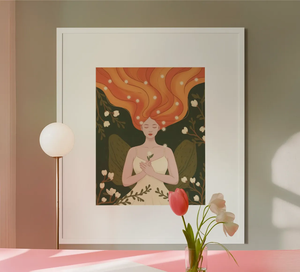 Engelsflamme Reverie Poster von Lumina Vision