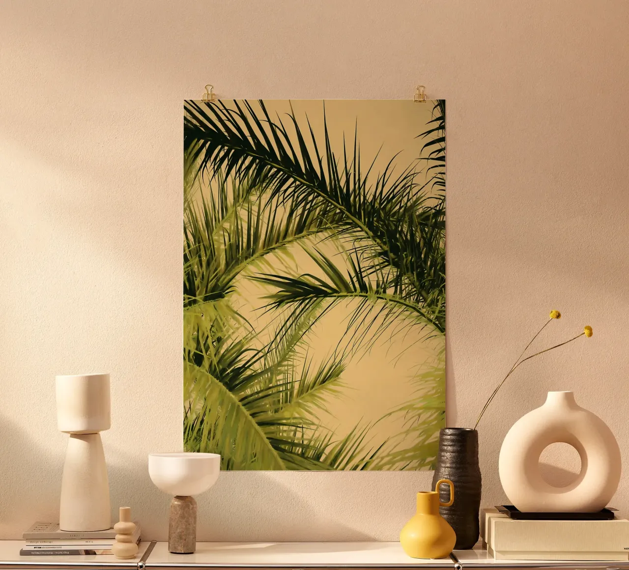 Fogliame tropicale 5 poster con telaio in legno da Matthew Katz