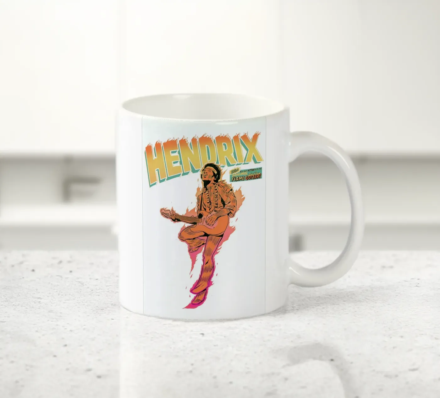 Hendrix ceramic mug by Matheus Lopes Castro
