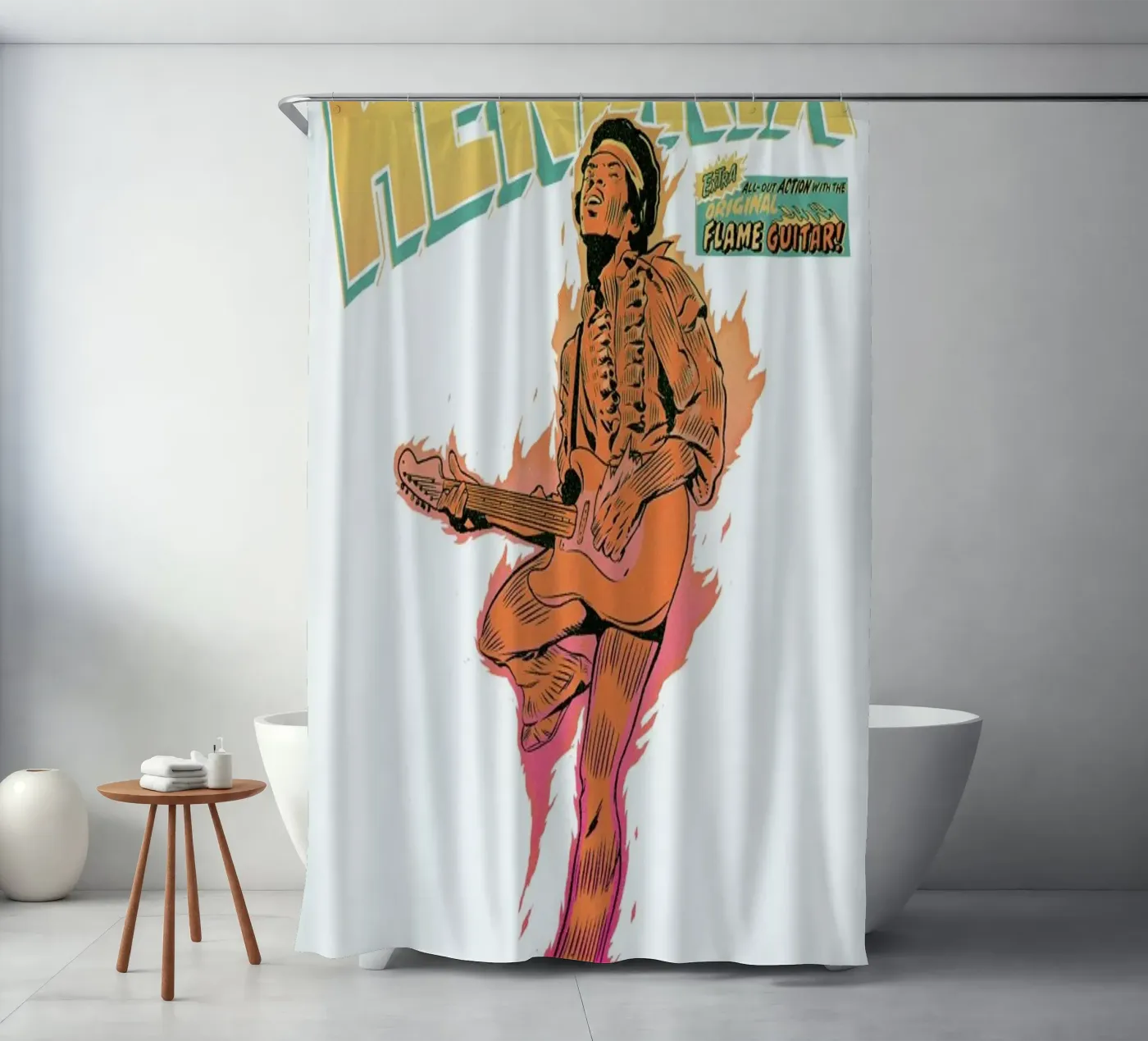 Hendrix Duschvorhang von Matheus Lopes Castro