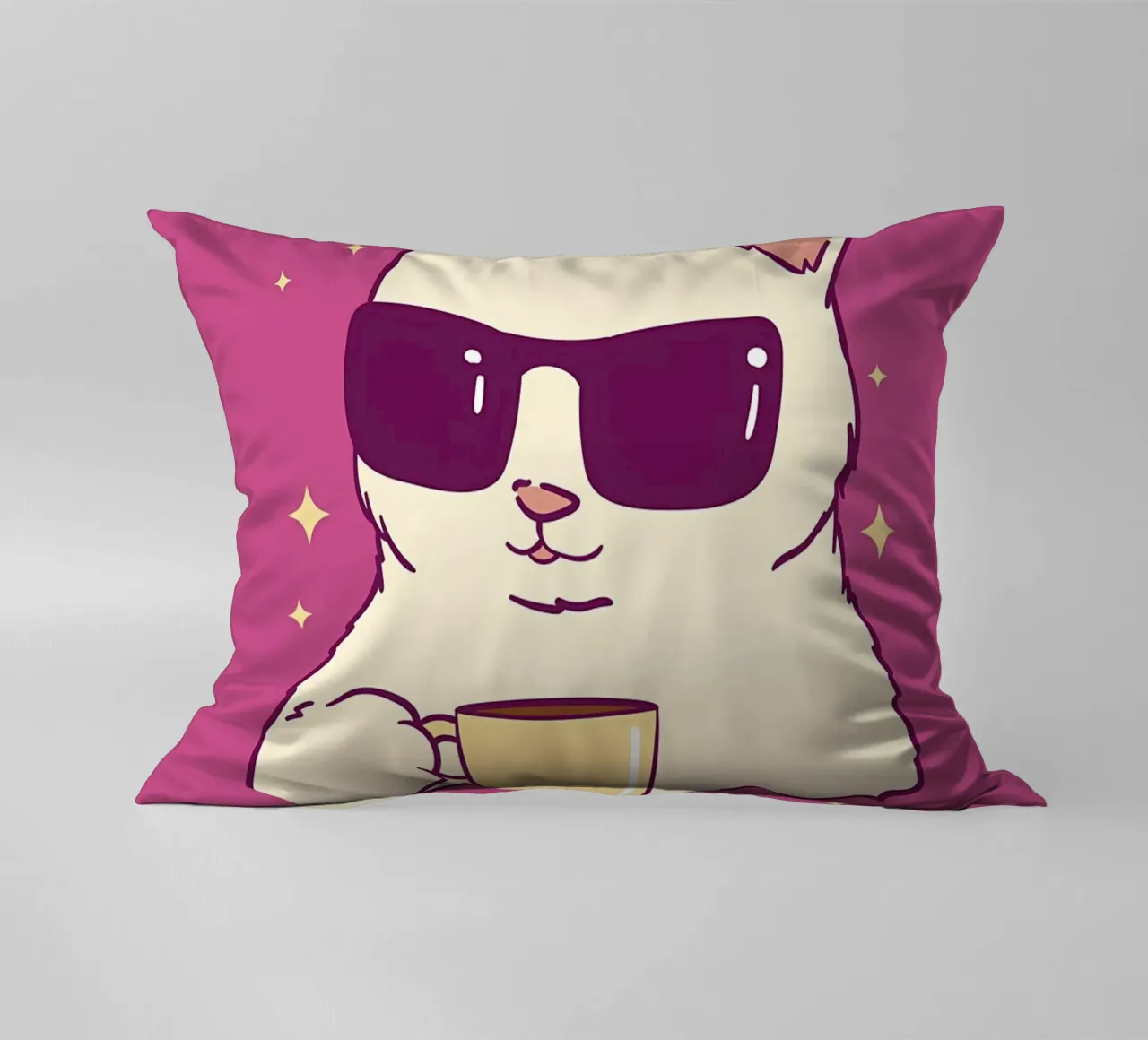 I gatti mi rendono felice cuscino da Bartosz Powalka