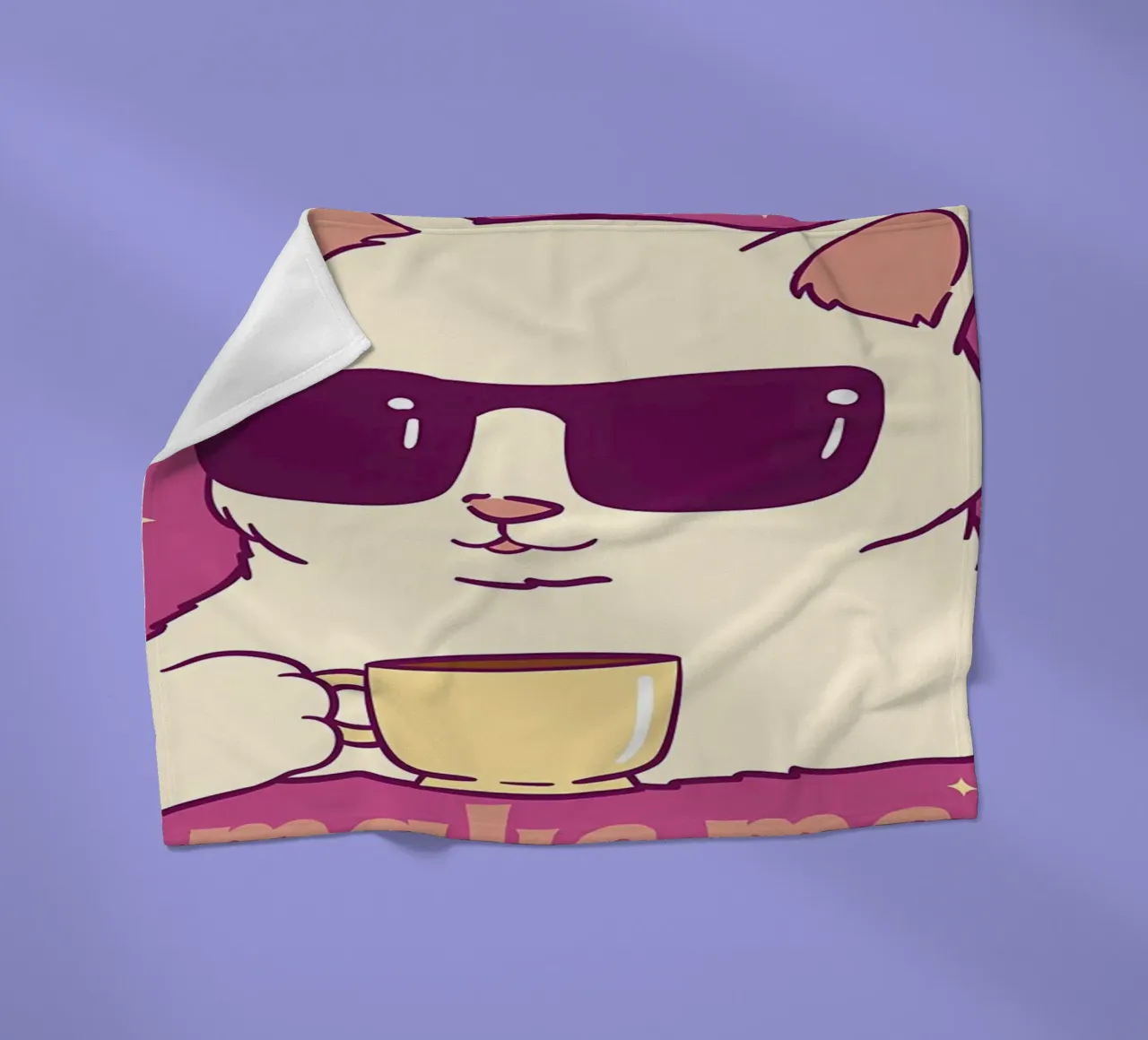 I gatti mi rendono felice coperta in pile da Bartosz Powalka