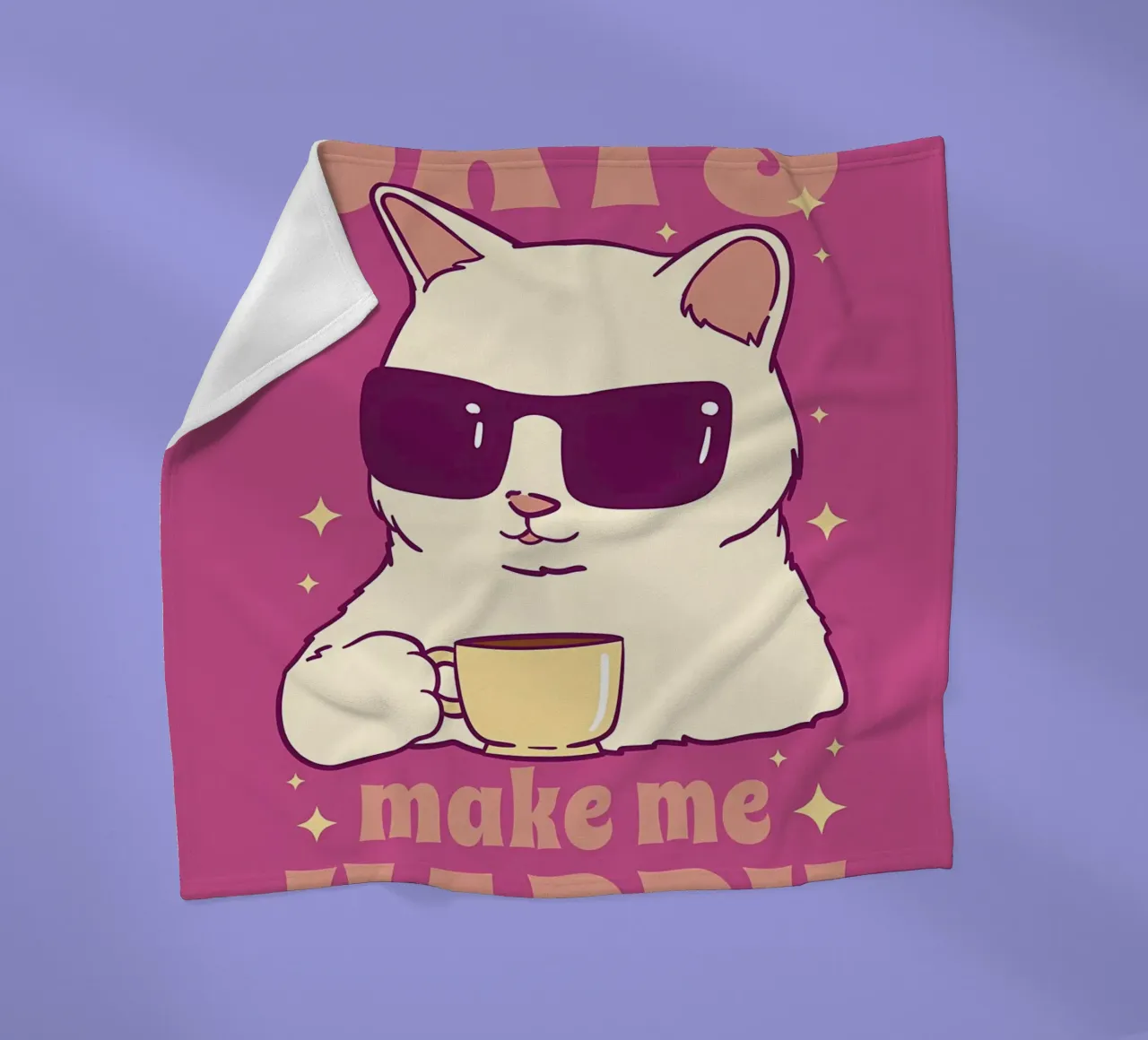 I gatti mi rendono felice coperta in pile da Bartosz Powalka