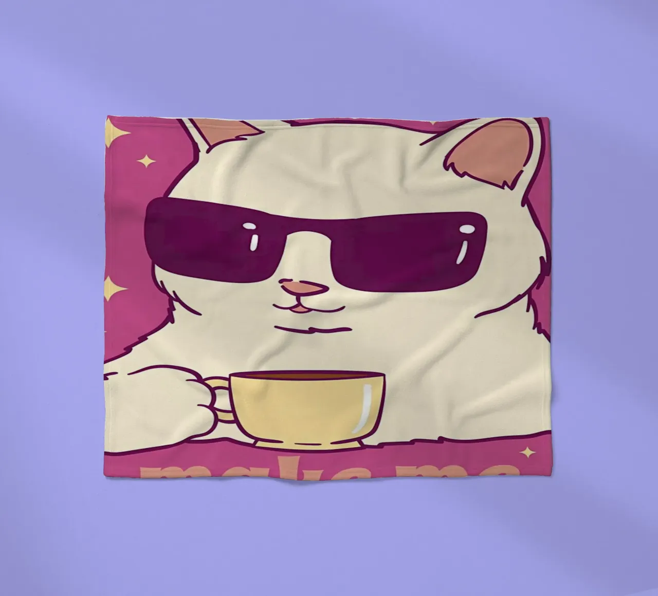 I gatti mi rendono felice coperta in pile da Bartosz Powalka