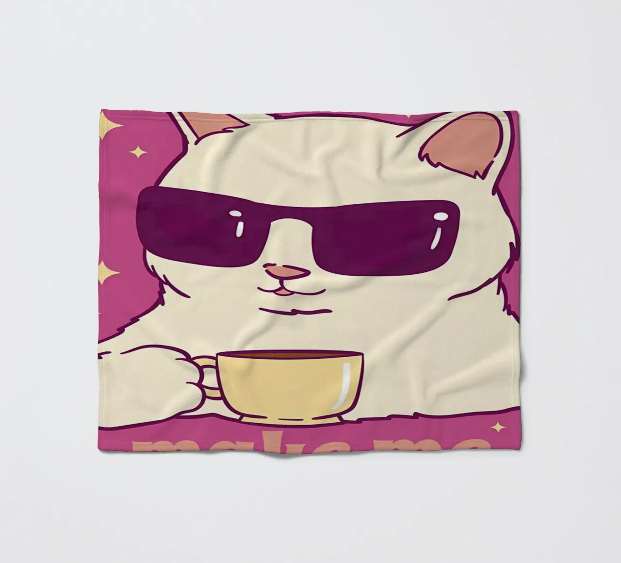I gatti mi rendono felice coperta in pile da Bartosz Powalka