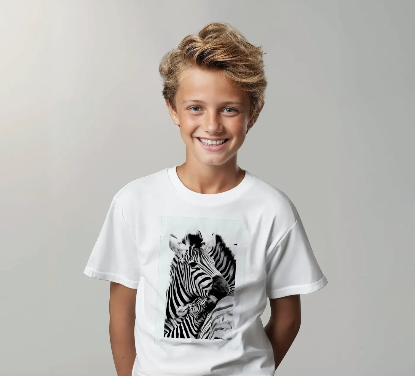 Zebras t-shirt bambini da Natural Kingdom