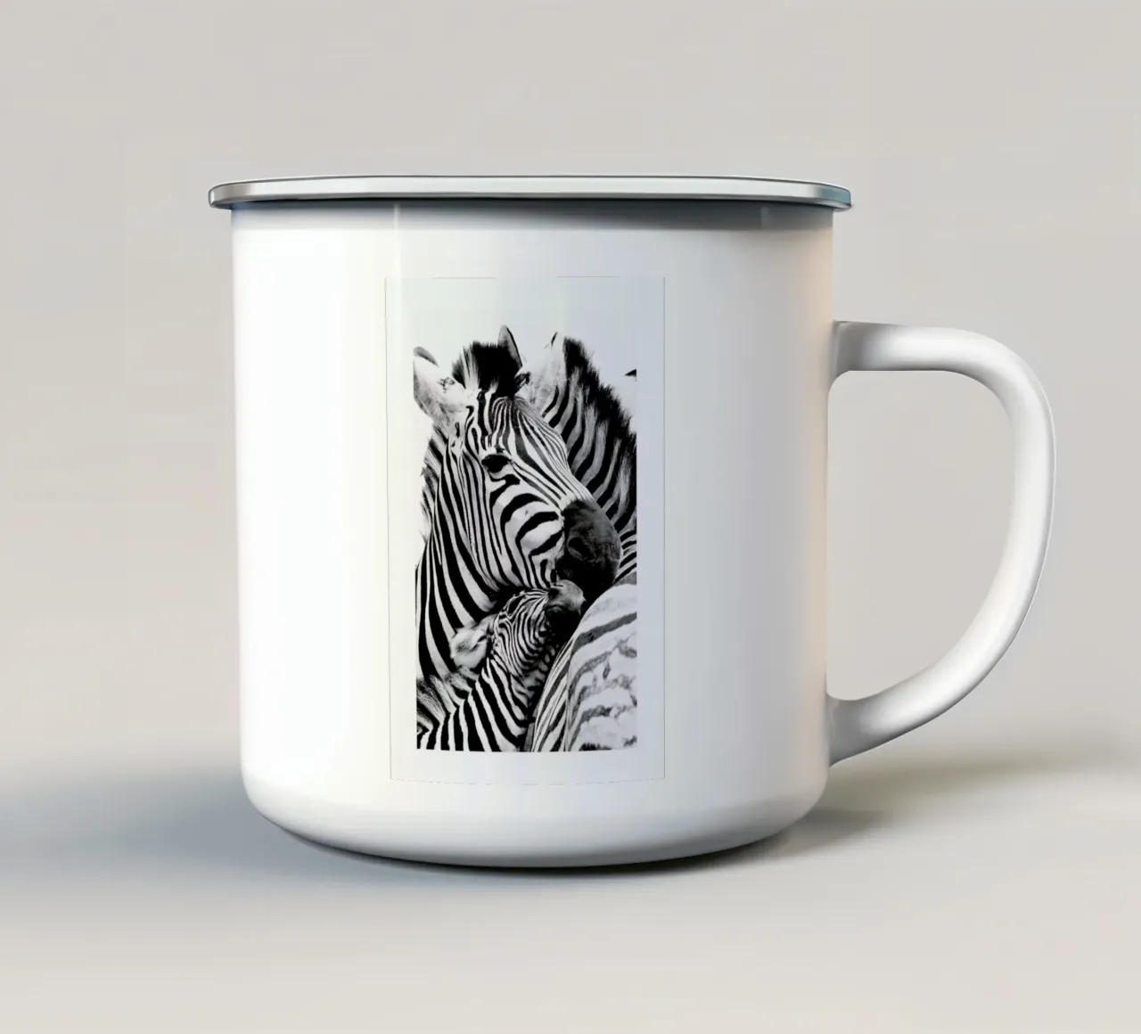 Zebras tazza in smalto da Natural Kingdom