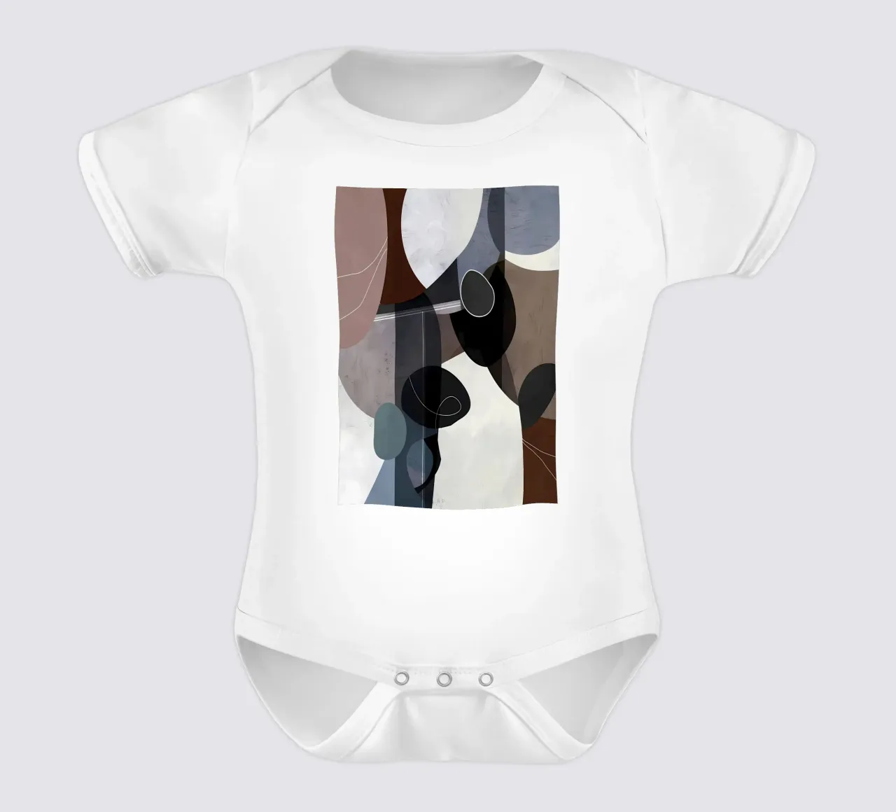 Modern abstract 89 babyrompertje korte mouwen van Aiden Garcia