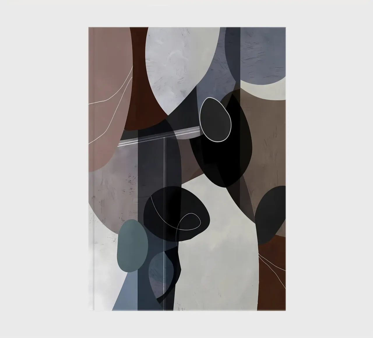 Modern abstract 89 notebook by Aiden Garcia