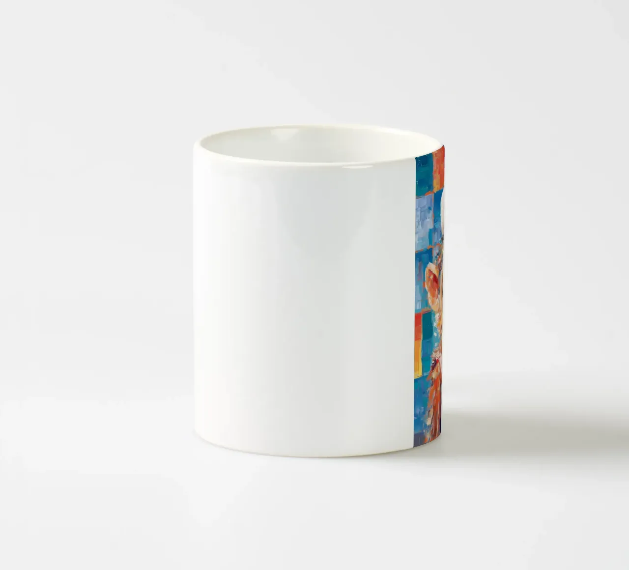 Scimmia con carta igienica tazza in ceramica da Adrian Patel