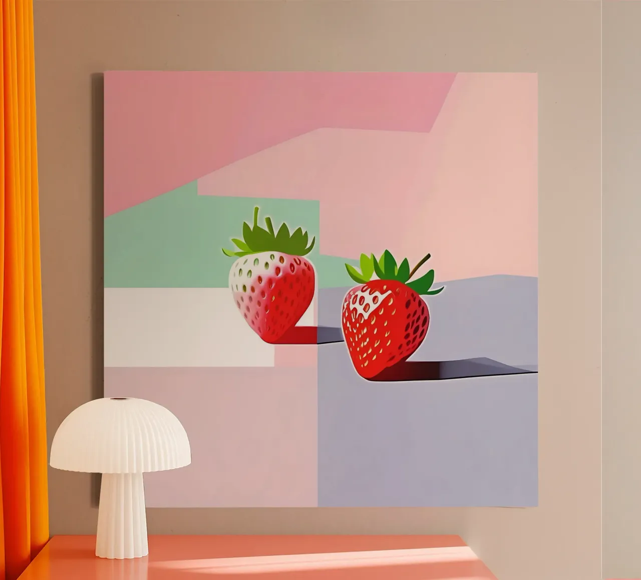 Fragole_stile_A_3 tela da Pink- und LoveArt by LK