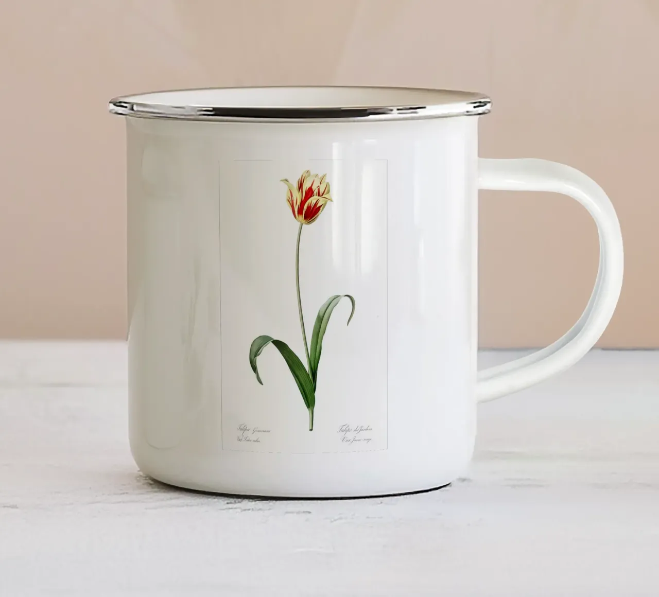 Liliaceae 1805 HQ Orig tazza in smalto da Nicholas Campbell