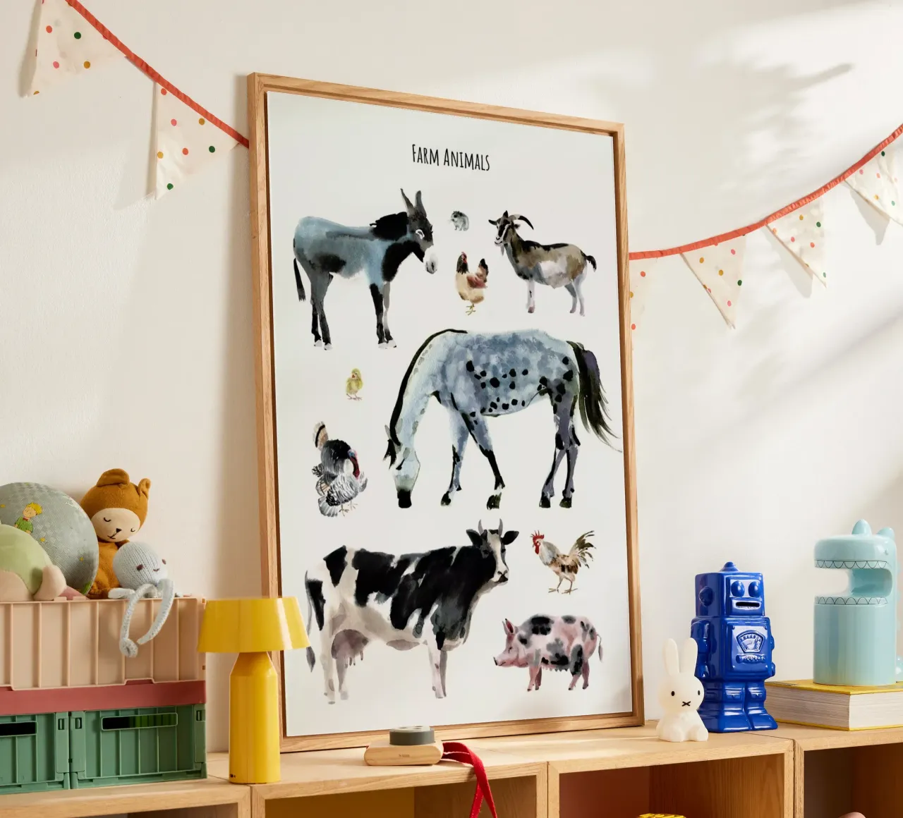 Farm Animals plexiglass da Little Flourishes