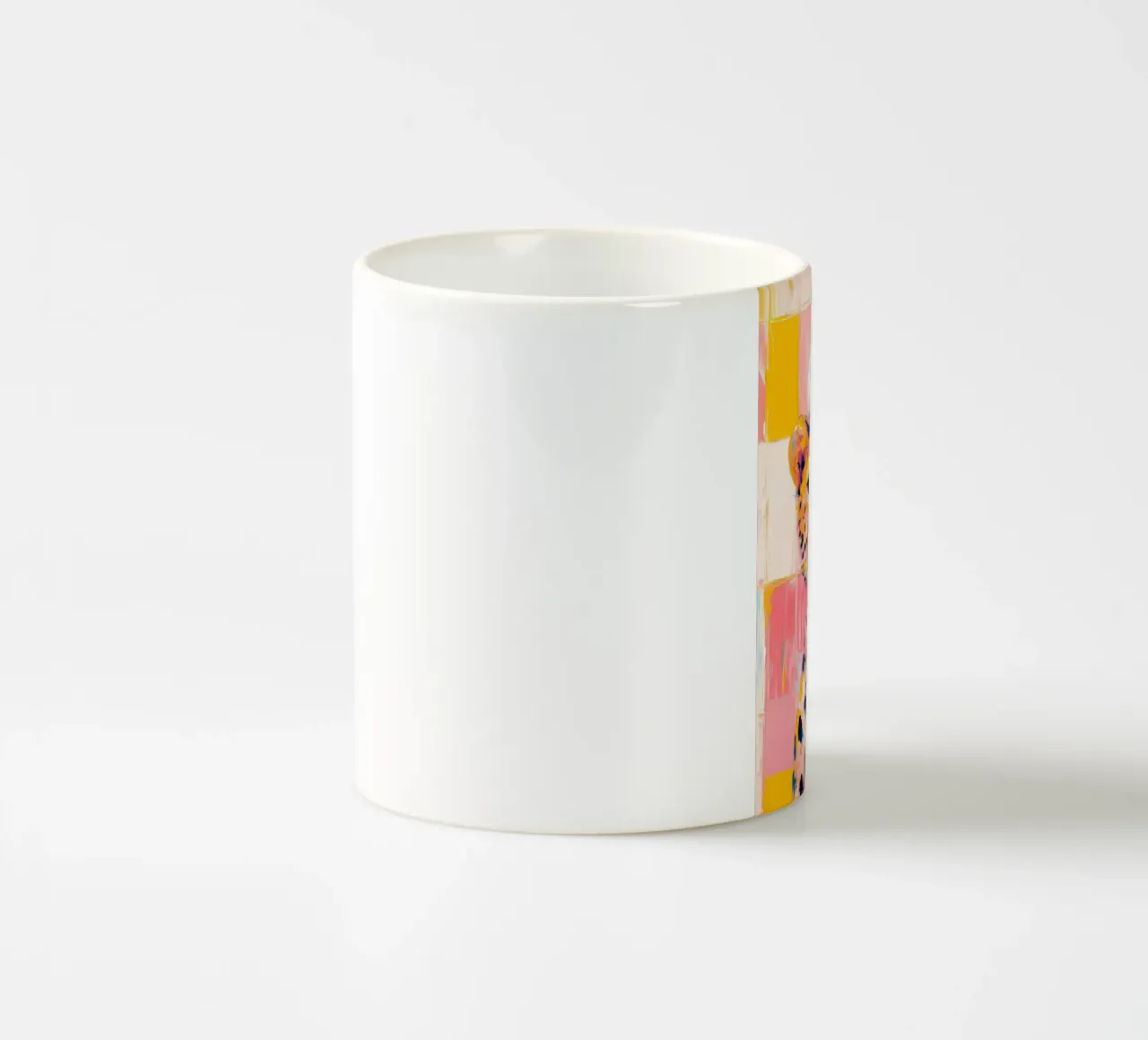 Ghepardo con carta igienica tazza in ceramica da Adrian Patel