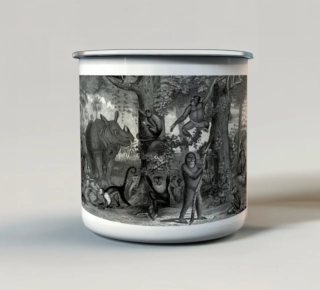 Jungle Family tazza in smalto da Astër