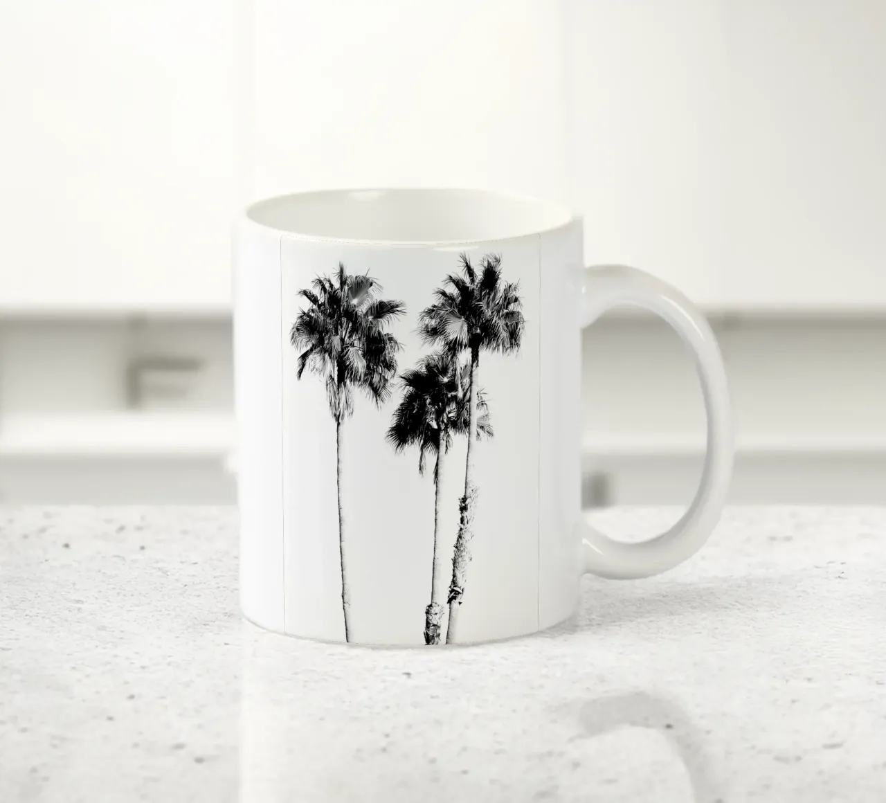 Palme Nero Bianco 5 tazza in ceramica da Matthew Katz