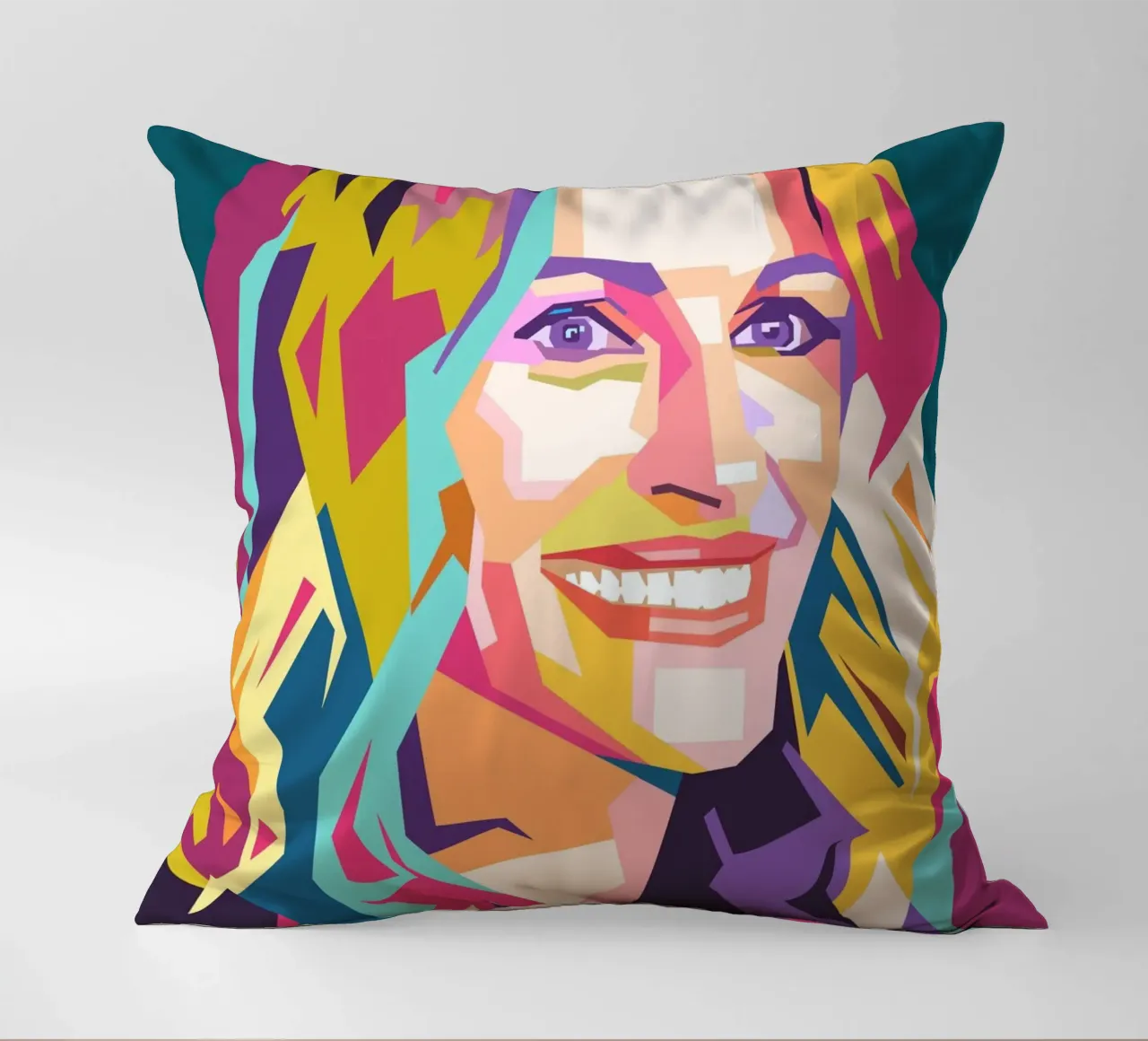 Ritratto pop art di Julia Roberts cuscino da Hantamrata
