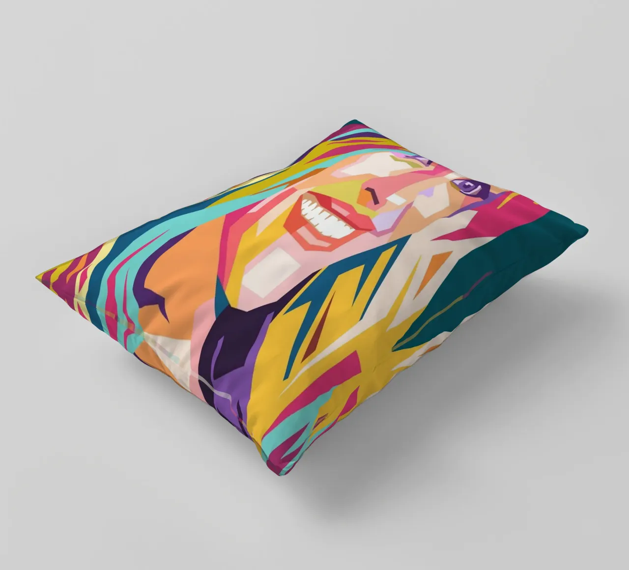 Ritratto pop art di Julia Roberts cuscino da Hantamrata