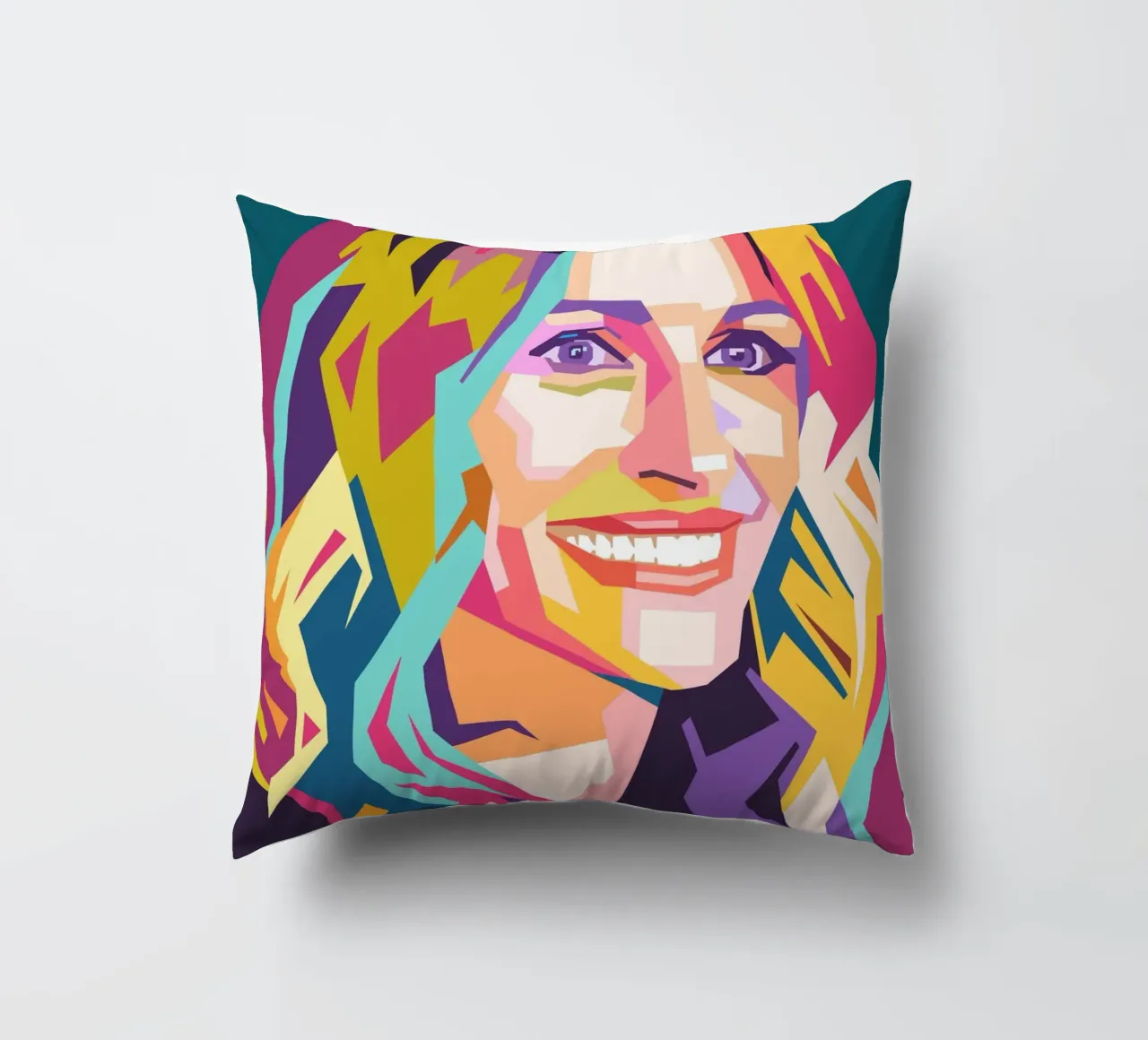 Ritratto pop art di Julia Roberts cuscino da Hantamrata