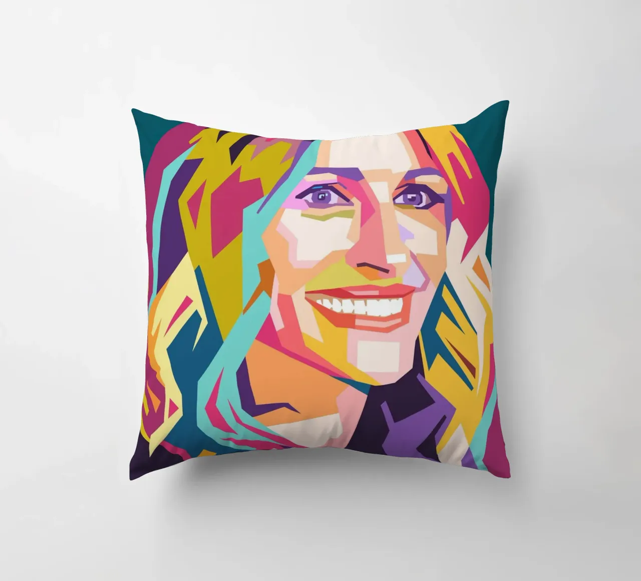 Ritratto pop art di Julia Roberts cuscino da Hantamrata