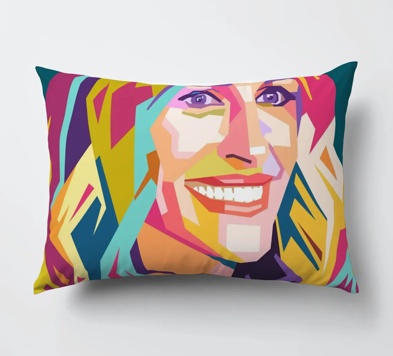 Ritratto pop art di Julia Roberts cuscino da Hantamrata