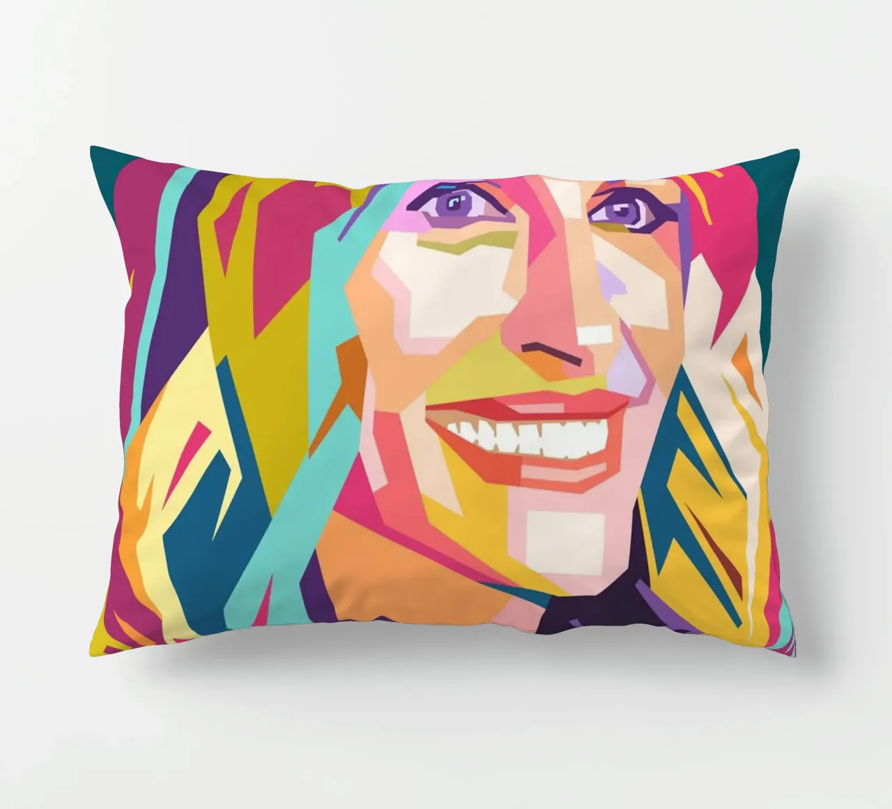 Ritratto pop art di Julia Roberts cuscino da Hantamrata