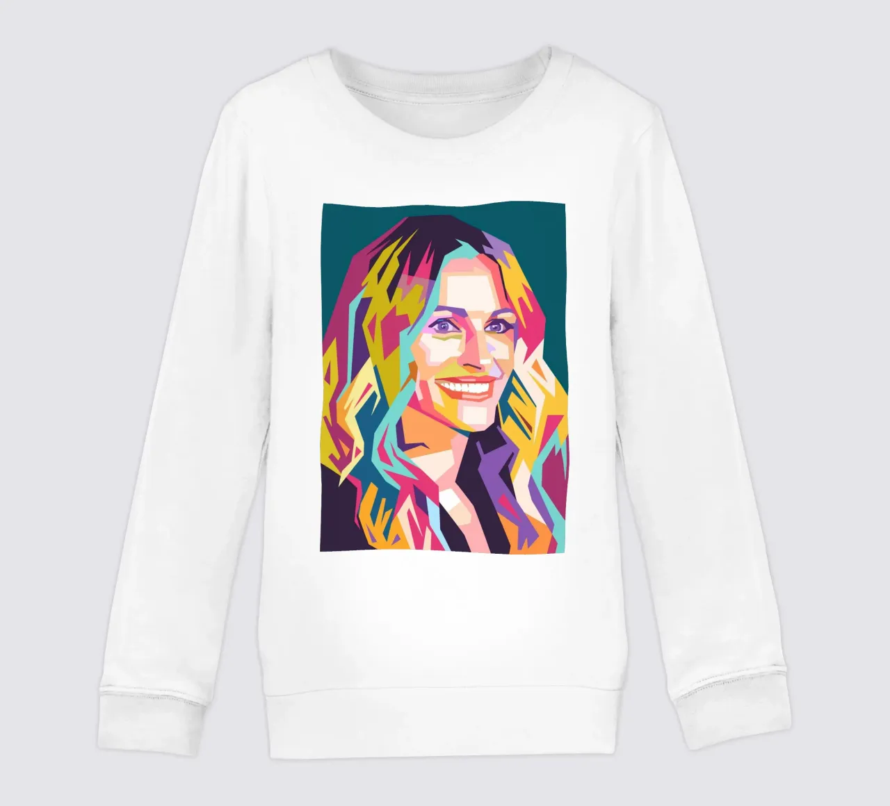 Ritratto pop art di Julia Roberts felpa bambino da Hantamrata