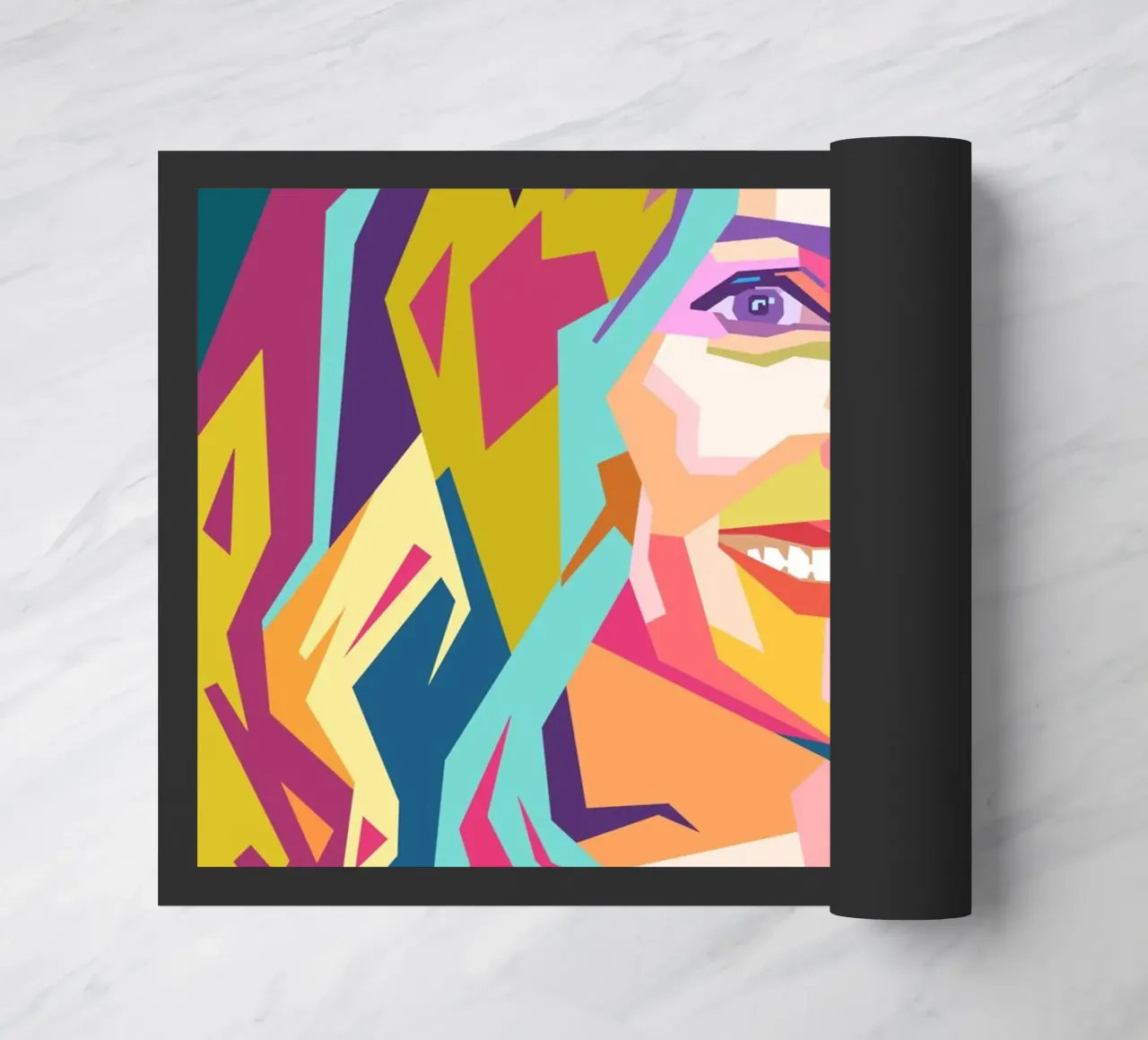 Ritratto pop art di Julia Roberts zerbino da Hantamrata