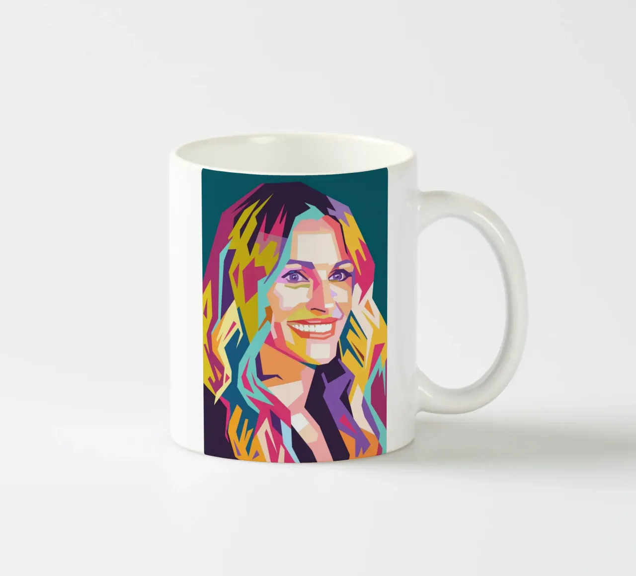 Ritratto pop art di Julia Roberts tazza in ceramica da Hantamrata