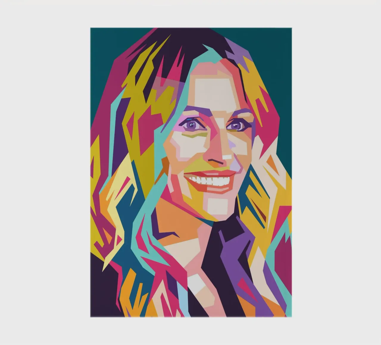 Julia Roberts pop art portrait notebook by Hantamrata