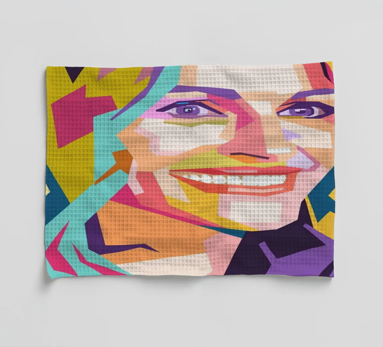Ritratto pop art di Julia Roberts canovaccio da cucina da Hantamrata