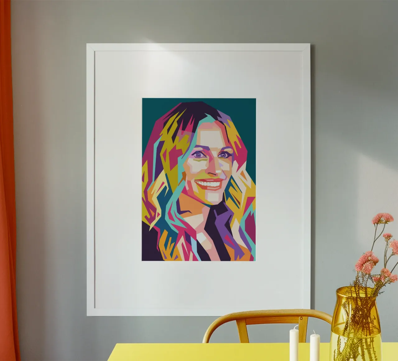 Ritratto pop art di Julia Roberts carta hahnemühle da Hantamrata
