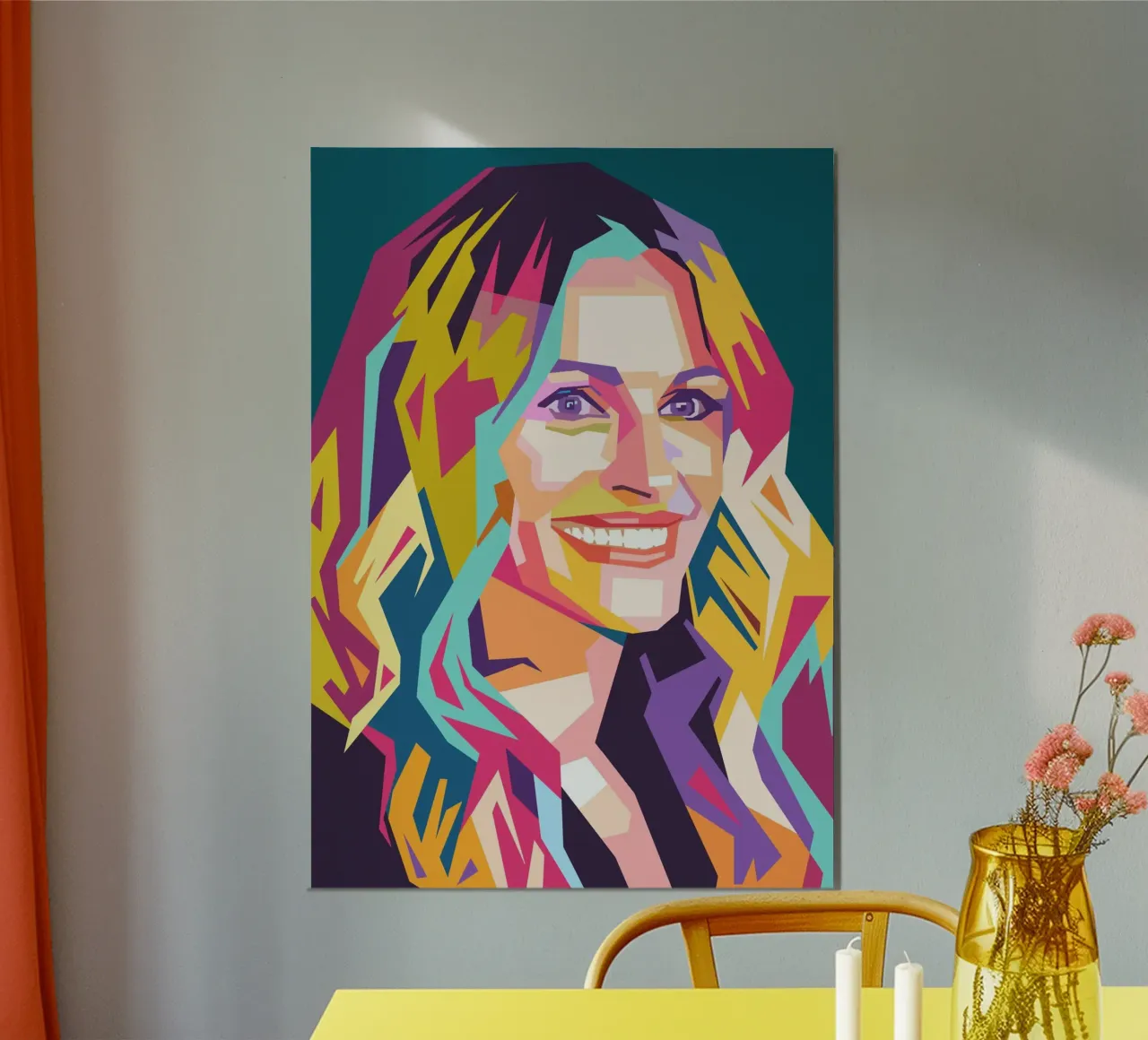 Julia Roberts Pop-Art-Porträt Poster von Hantamrata