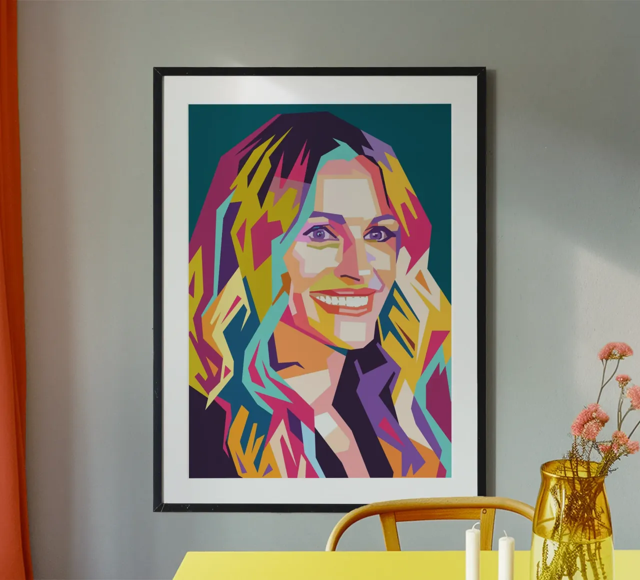 Julia Roberts Pop-Art-Porträt Poster von Hantamrata