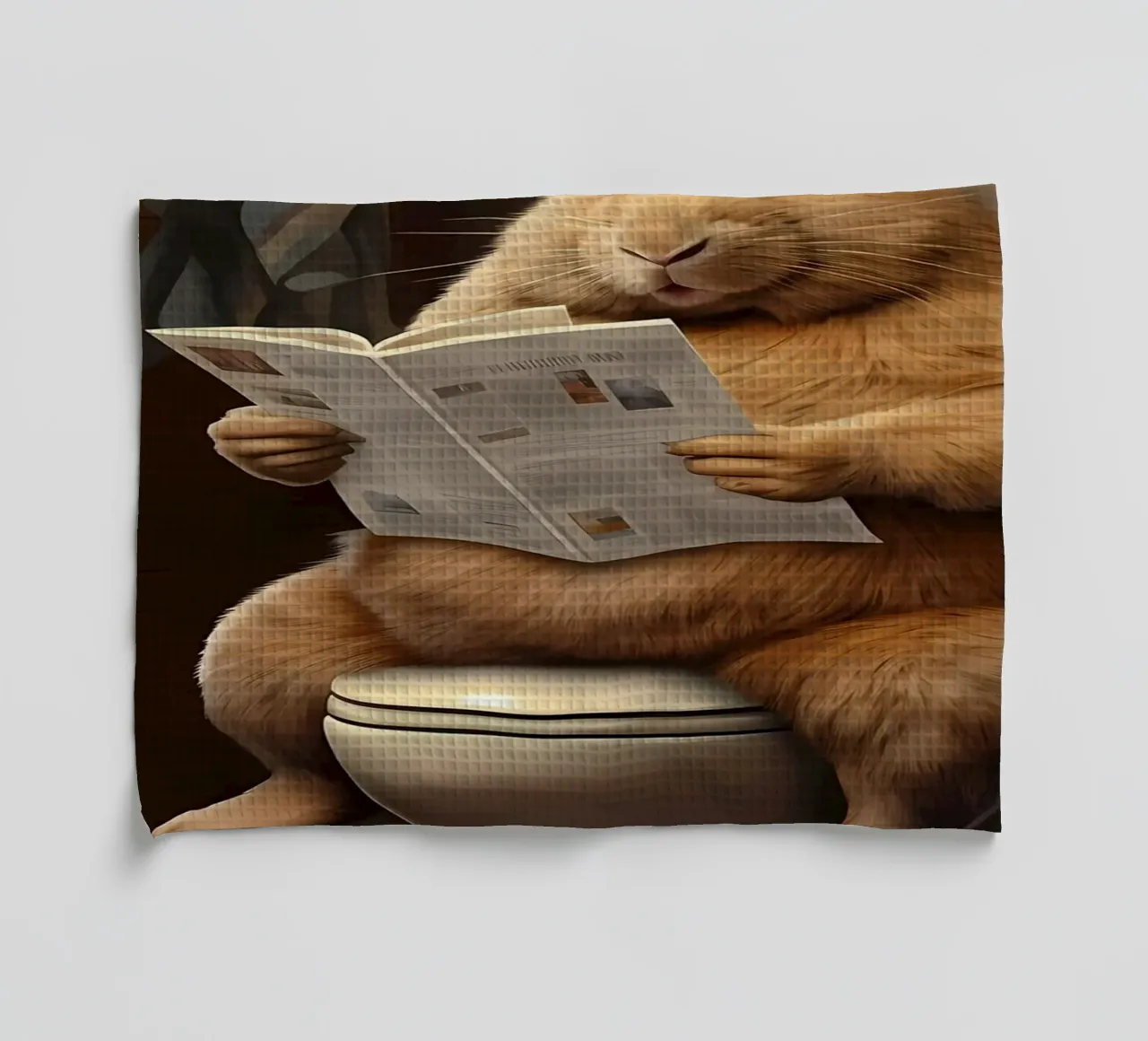 Giornale da toilette per coniglietti grassi canovaccio da cucina da Adrian Patel