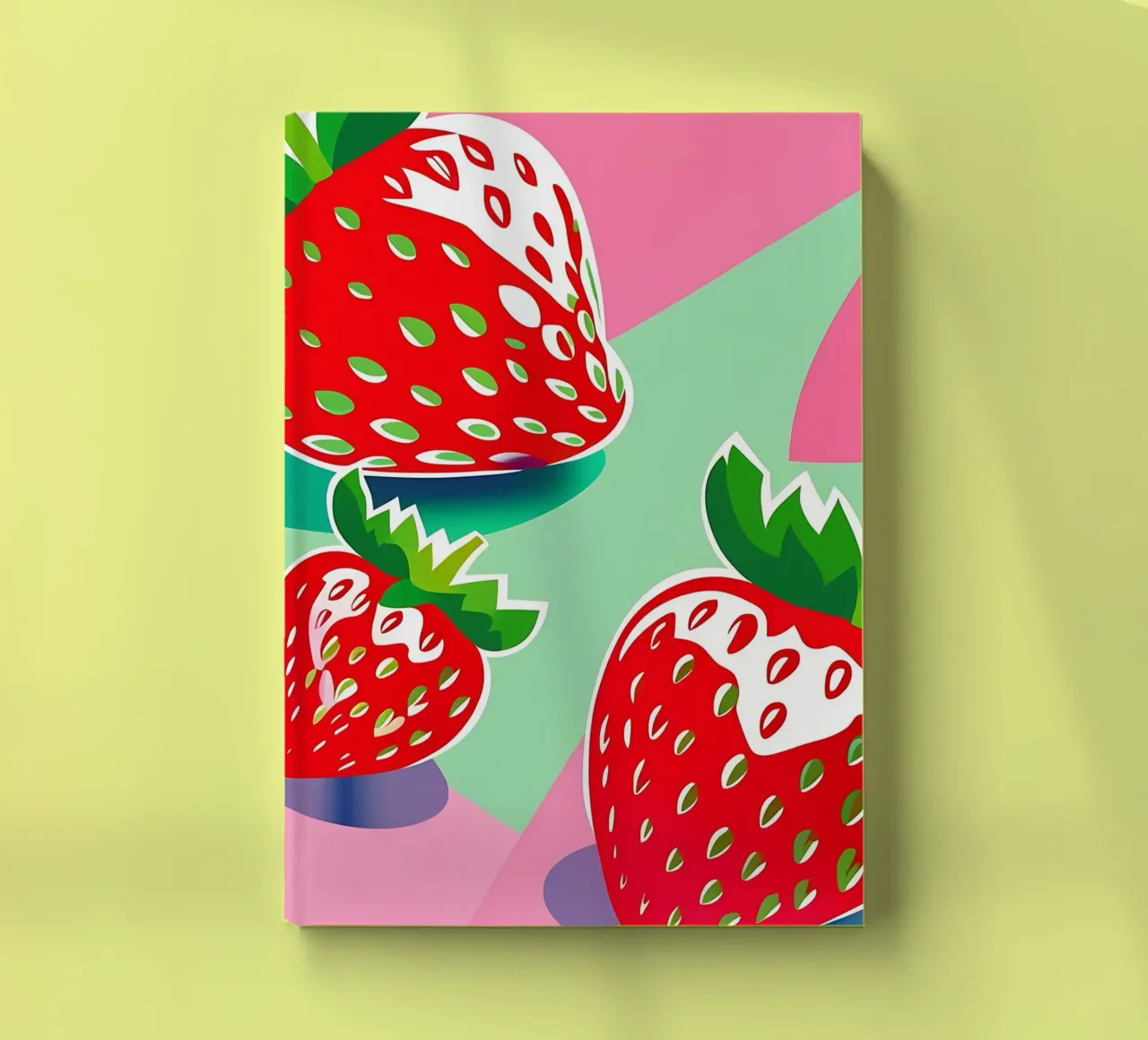 Strawberries_style_A_4 notebook by Pink- und LoveArt by LK