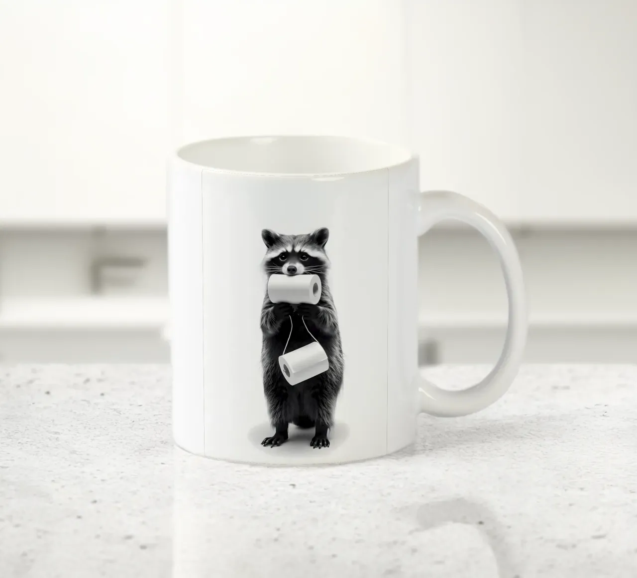 Animale procione Bagno tazza in ceramica da Adrian Patel
