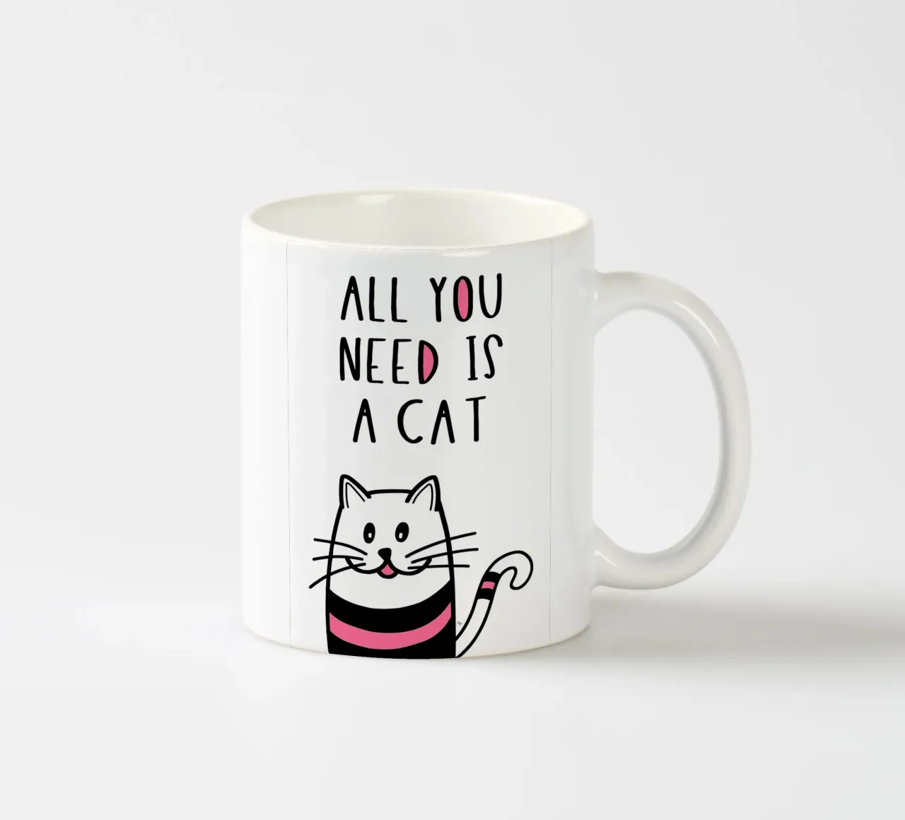 Citazione di un amante dei gatti tazza in ceramica da Bartosz Powalka