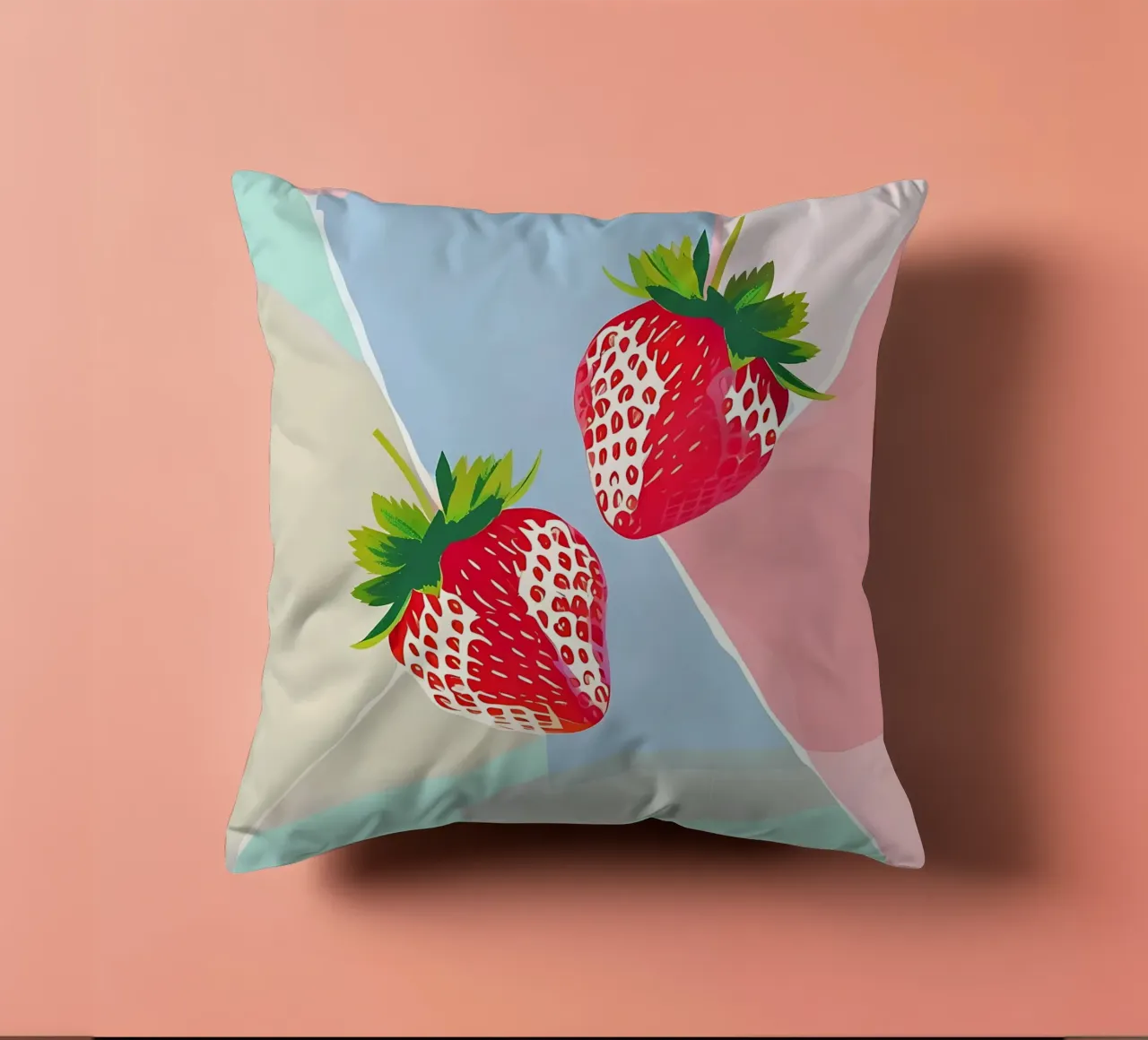 Fragole_stile_A_5 cuscino da Pink- und LoveArt by LK