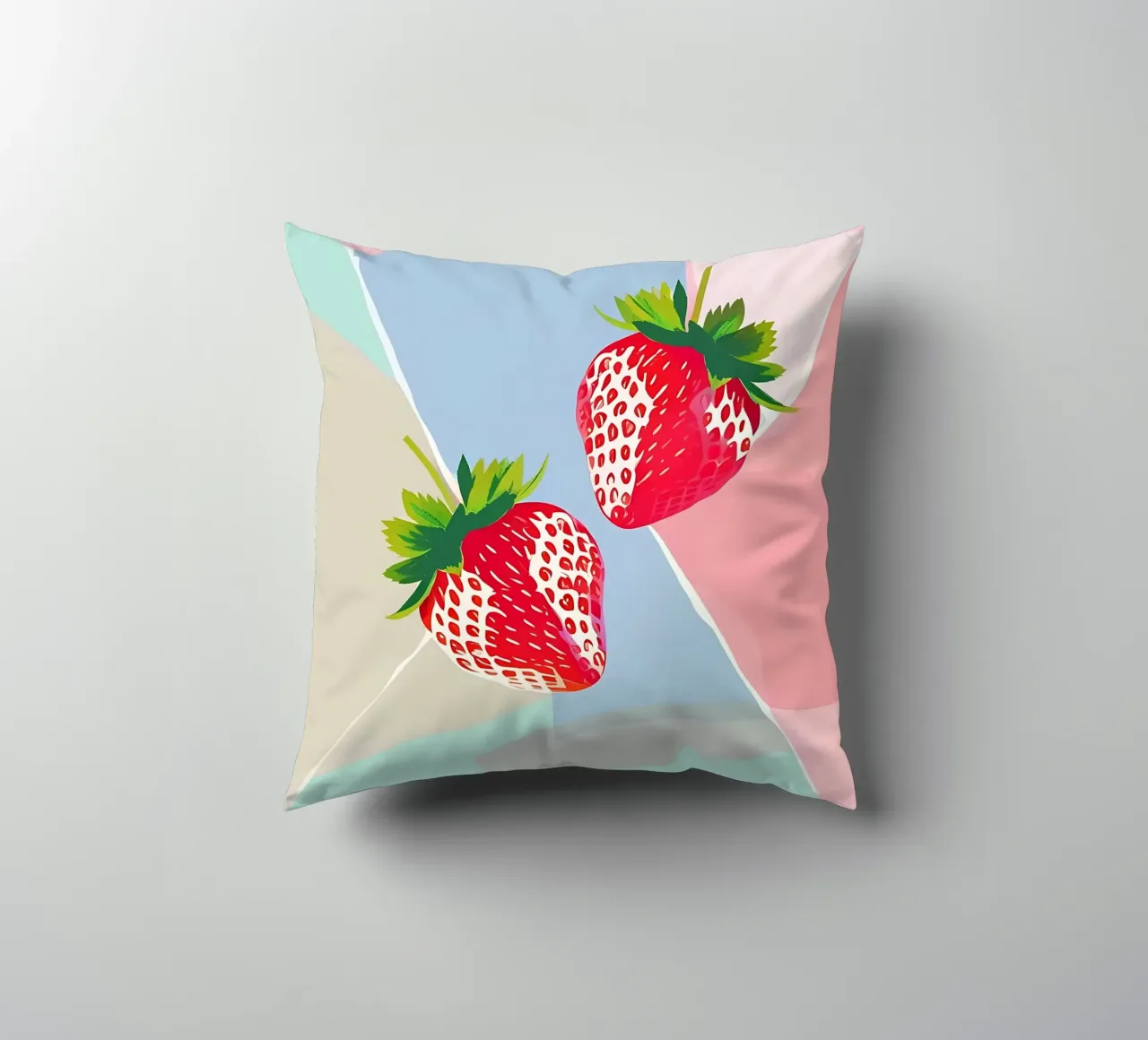 Fragole_stile_A_5 cuscino da Pink- und LoveArt by LK